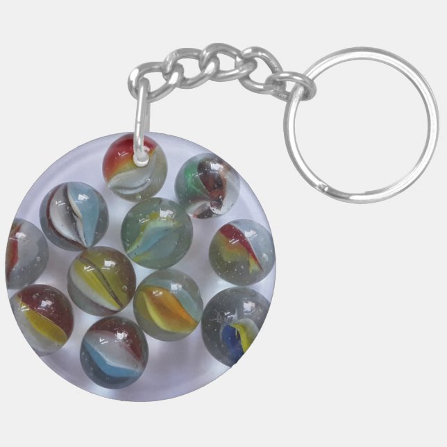 Vintage Spielzeugkatzenarben Schlüsselanhänger (Rückseite rechts)