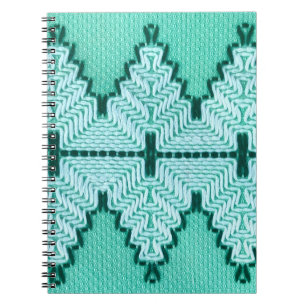 Vintage Spinnstoffgarnverschlussverfahren mit Grap Notizblock