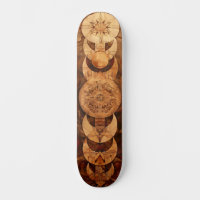 Vintage spiritual design skateboard