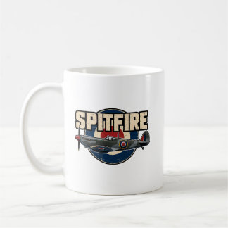 Vintage Spitfire WWII-Kampfflugzeug Kaffeetasse