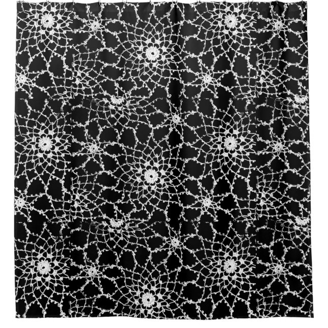 Vintage Spitze Duschvorhang (Vorderseite)