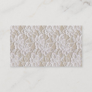 Vintage Spitze-Geschäfts-Karte Visitenkarte