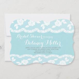 Vintage Spitzen-Bridal-Dusche Einladungen