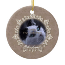 Vintage-Spitzen-Haustier-Katzen-Gedenk-Schmuck