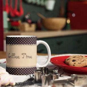 Vintage-Spitzen-Kaffeezeit Kaffeetasse