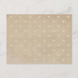 Vintage Spitzen-Polka-Punkte Postkarte
