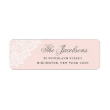 Vintage Spitzen-Rücksendeadressen-Aufkleber