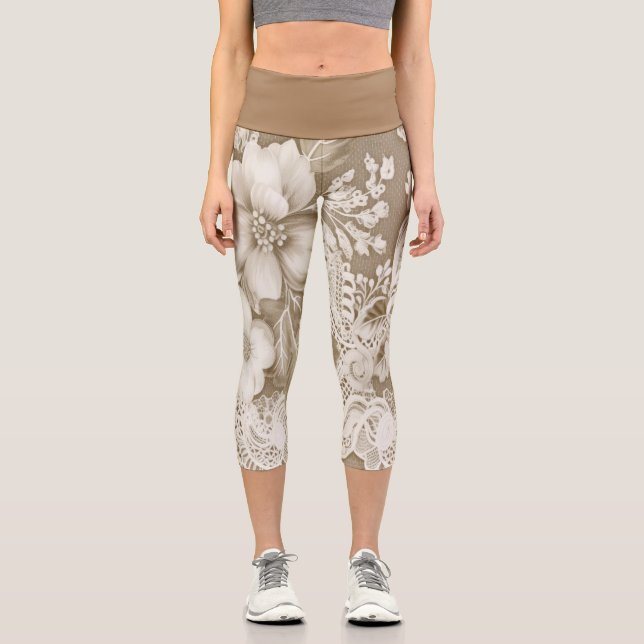 Vintage Spitzengestaltung der Capris (Vorderseite)