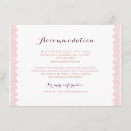 Vintage Spitzenwohnung rustikal Begleitkarte