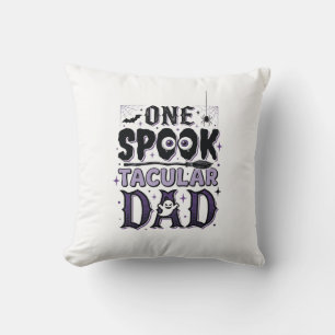 Vintage Spooktacular Dad Halloween-Shirt-Design_1 Kissen