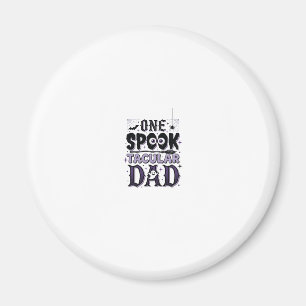 Vintage Spooktacular Dad Halloween-Shirt-Design_1 Magnet