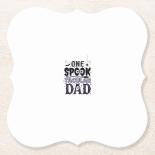 Vintage Spooktacular Dad Halloween-Shirt-Design_1 Untersetzer