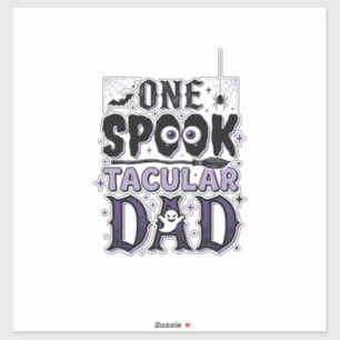 Vintage Spooktacular Papa Halloween-Shirt-Design_1 Aufkleber
