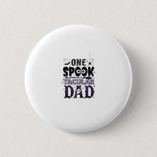 Vintage Spooktacular Papa Halloween-Shirt-Design_1 Button