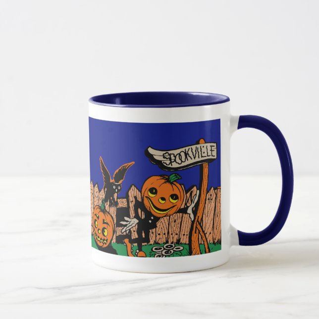Vintage Spookville Halloween Tasse (Rechts)