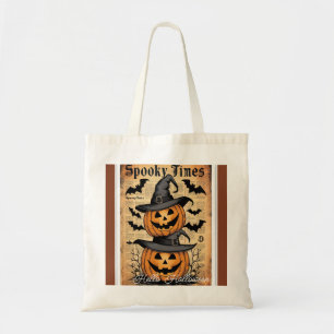 Vintage Spooky Times Halloween-Kuriertasche Tragetasche