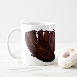 Vintage-Sport, antikes Leder-Baseballhandschuh Tasse