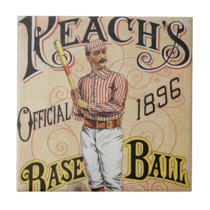 Vintage-Sport Baseball, Reach's Guide-Cover-Art Fliese