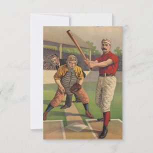 Vintage-Sport Baseballkartenauslosung Dankeskarte