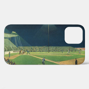 Vintage-Sport, Baseballspiel bei Nacht Case-Mate iPhone Hülle