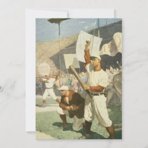 Vintage-Sport, Baseballspieler bei einem Spiel