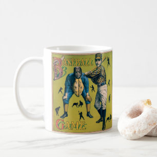 Vintage Sport Baseballspieler beim Heimspiel Tasse
