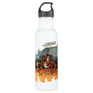 Vintage-Sport-Basketballspiel, Basketballspieler Trinkflasche