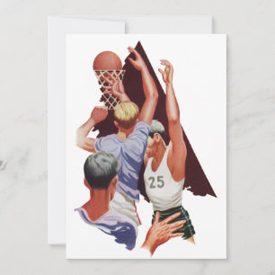 Vintage-Sport, Basketballspieler in einem Spiel