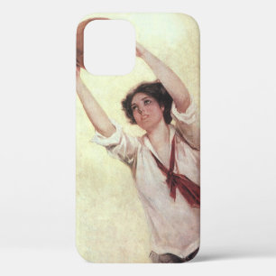 Vintage-Sport, Basketballspielerin mit Ball Case-Mate iPhone Hülle