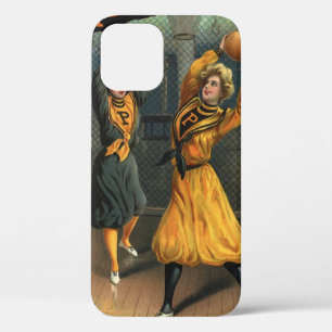 Vintage-Sport, Damen-Basketballteam im Spiel Case-Mate iPhone Hülle