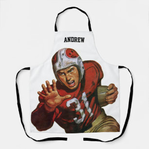 Vintage-Sport-Fußballspieler Running Back Nr. 31 Schürze