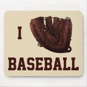 Vintage-Sport, ich liebe Baseball, ich habe einen Mousepad