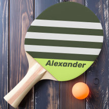 Vintage Sport Moss Fade Streifen mit Namen