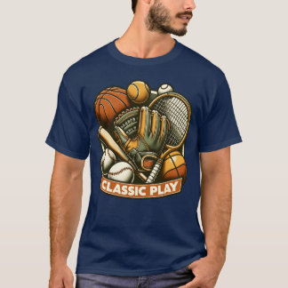 Vintage-Sport-StimmungInspirierende Sportzitate re T-Shirt
