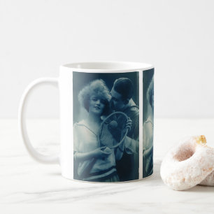 Vintage-Sport Tennis, Liebe und Romantik Tasse