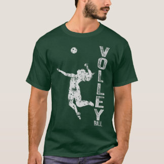 Vintage-Sport-Volleyball-Liebhaberinnen Volleyball T-Shirt