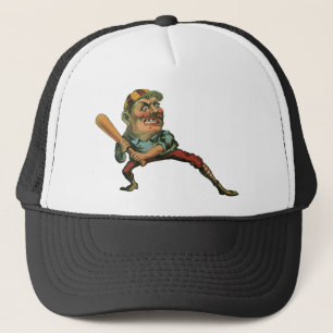 Vintage-Sport, wütender Baseballspieler-Schlagmann Truckerkappe