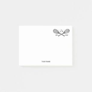 Vintage Sportaktivitäten Tennis Racquet Tennis Post-it Klebezettel