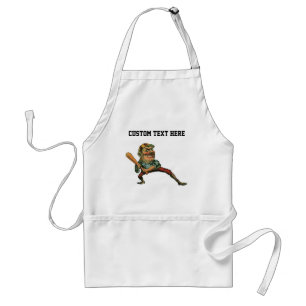 Vintage Sportarten, Angry Baseball Player Batter Schürze