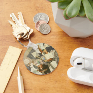 Vintage Sportarten, Baseballspieler Schlüsselanhänger