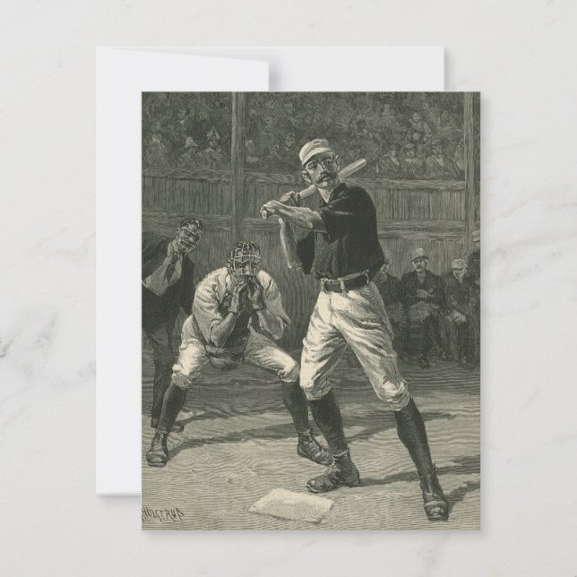 Vintage Sportarten, Baseballspieler von Thulstrup (Vorderseite)