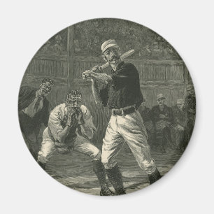 Vintage Sportarten, Baseballspieler von Thulstrup Magnet