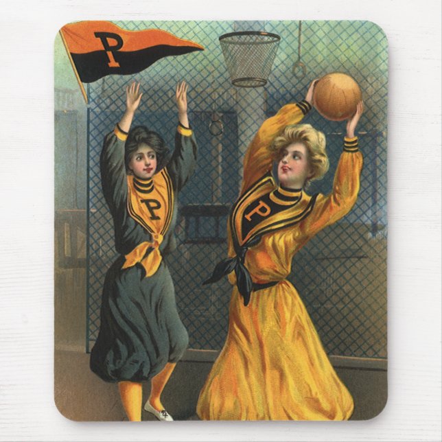 Vintage Sportarten, Frauenbasketballmannschaft bei Mousepad (Vorne)