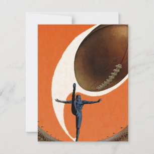 Vintage Sportarten, Fußball-Spieler, die den Ball 