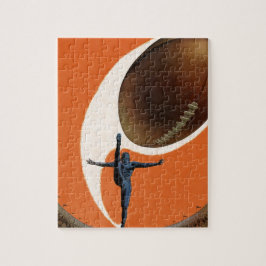 Vintage Sportarten, Fußball-Spieler, die den Ball Puzzle