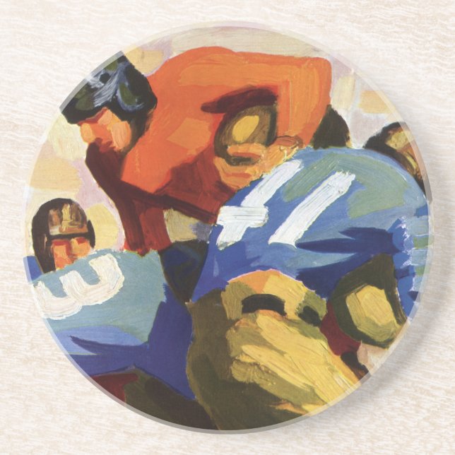 Vintage Sportarten, Fußballspieler Getränkeuntersetzer (Vorne)