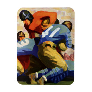 Vintage Sportarten, Fußballspieler Magnet