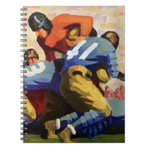 Vintage Sportarten, Fußballspieler Notizblock