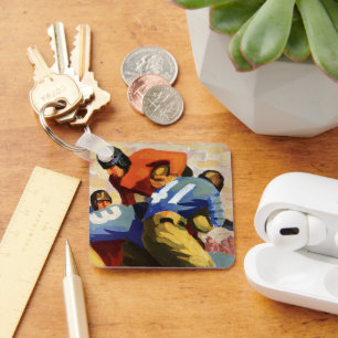 Vintage Sportarten, Fußballspieler Schlüsselanhänger