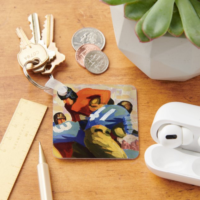 Vintage Sportarten, Fußballspieler Schlüsselanhänger (Schreibtisch)